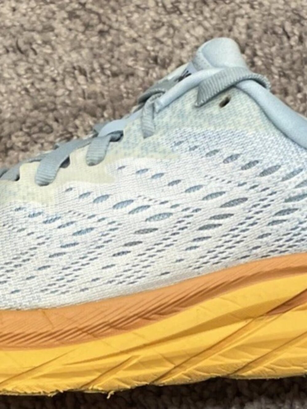 Hoka One One Women's Clifton 8 Summer Song Ice Flow Blue Running Shoes Size 7.5B